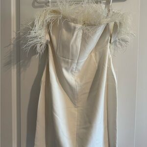 Miss Circle Off Shoulder Feather Corset Dress Size XL BRAND NEW WITH TAGS!